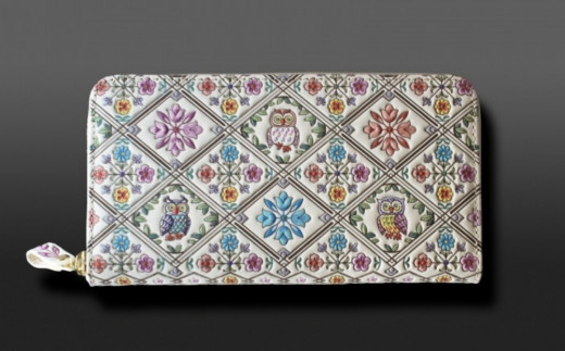 浅草文庫】L字長財布 オリエント柄 | 財布 薄い スリム 大容量 L字