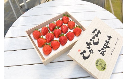 D326 イチゴ屋けんちゃん高糖度桐箱 いちご - 山口県山口市｜ふるさと