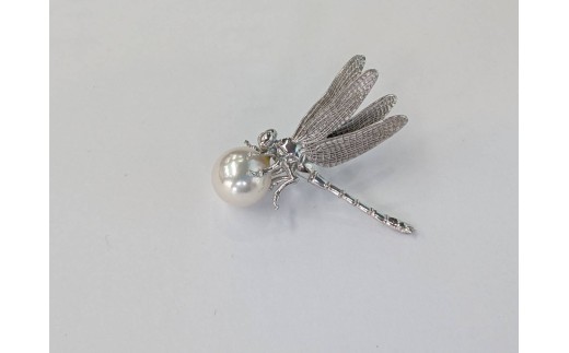 真珠 アクセサリー ブローチ パール 9.0mm シルバー あこや真珠 アコヤ