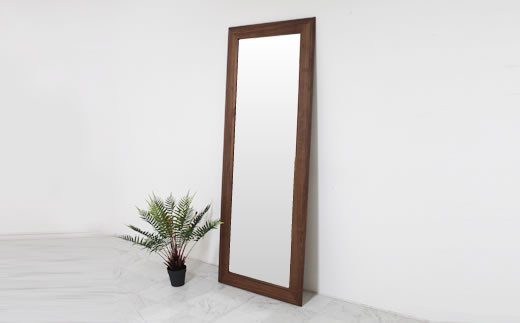 鏡 姿見鏡 全身鏡 木製家具 【ウォールナット 姿見 Full length mirror