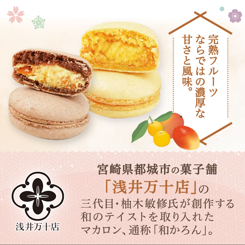 みやざき完熟フルーツのマカロンセット(金柑&マンゴー)_AA-J703_(都