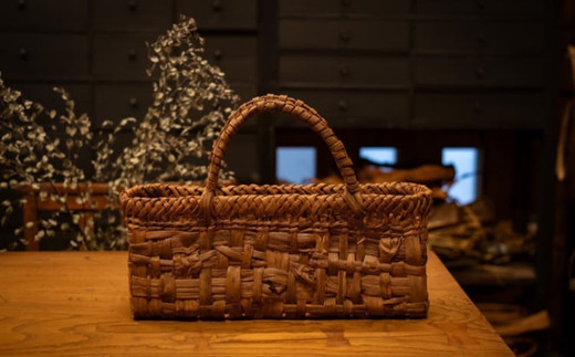 受注生産】山葡萄かごバッグ みだれ編み 乱れあみ 籠バッグ かごばっぐ