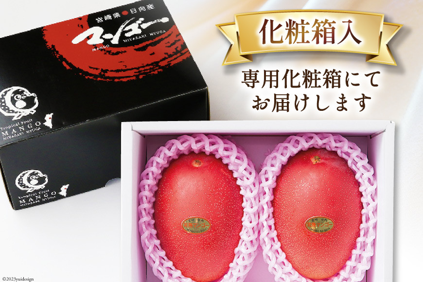 2026年夏発送】 宮崎 完熟 マンゴー 秀品 A品 4L×2玉 化粧箱入り [宮崎