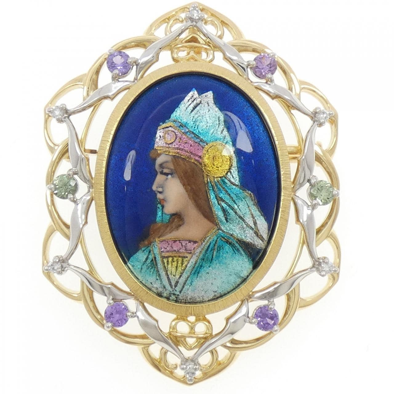 コメ兵｜梶光夫 エマーユ ブローチ｜梶光夫｜ブランドジュエリー