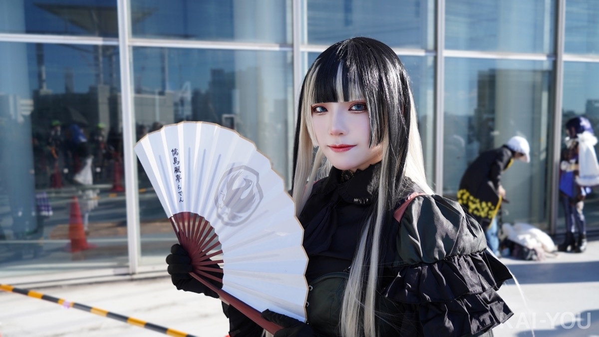 ホロライブ儒烏風亭らでんのコスプレが秀麗 和×ゴスロリを完全再現