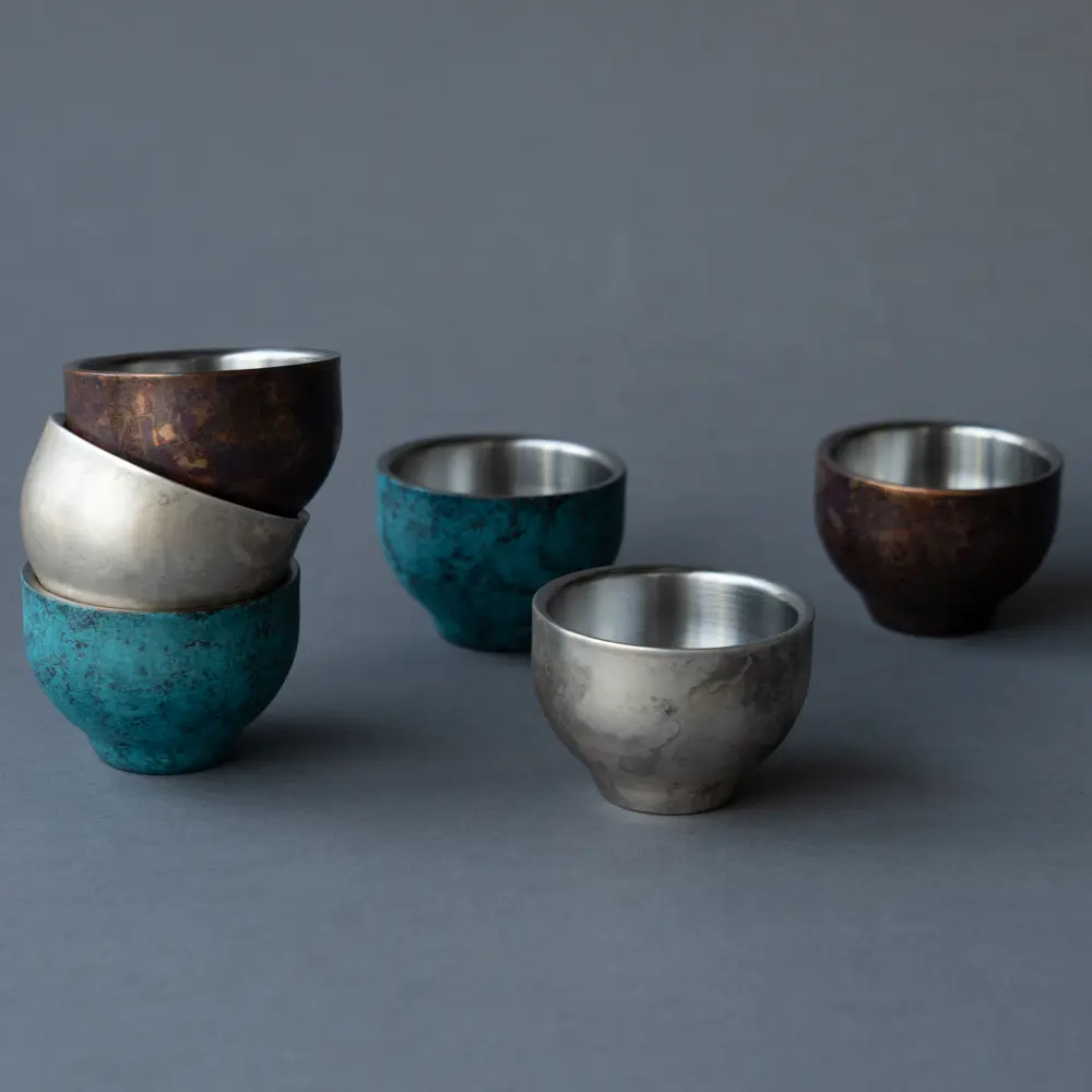 ORI-EN 二重ぐい呑み2個セット - Kanaete(カナエテ) - アイデアを