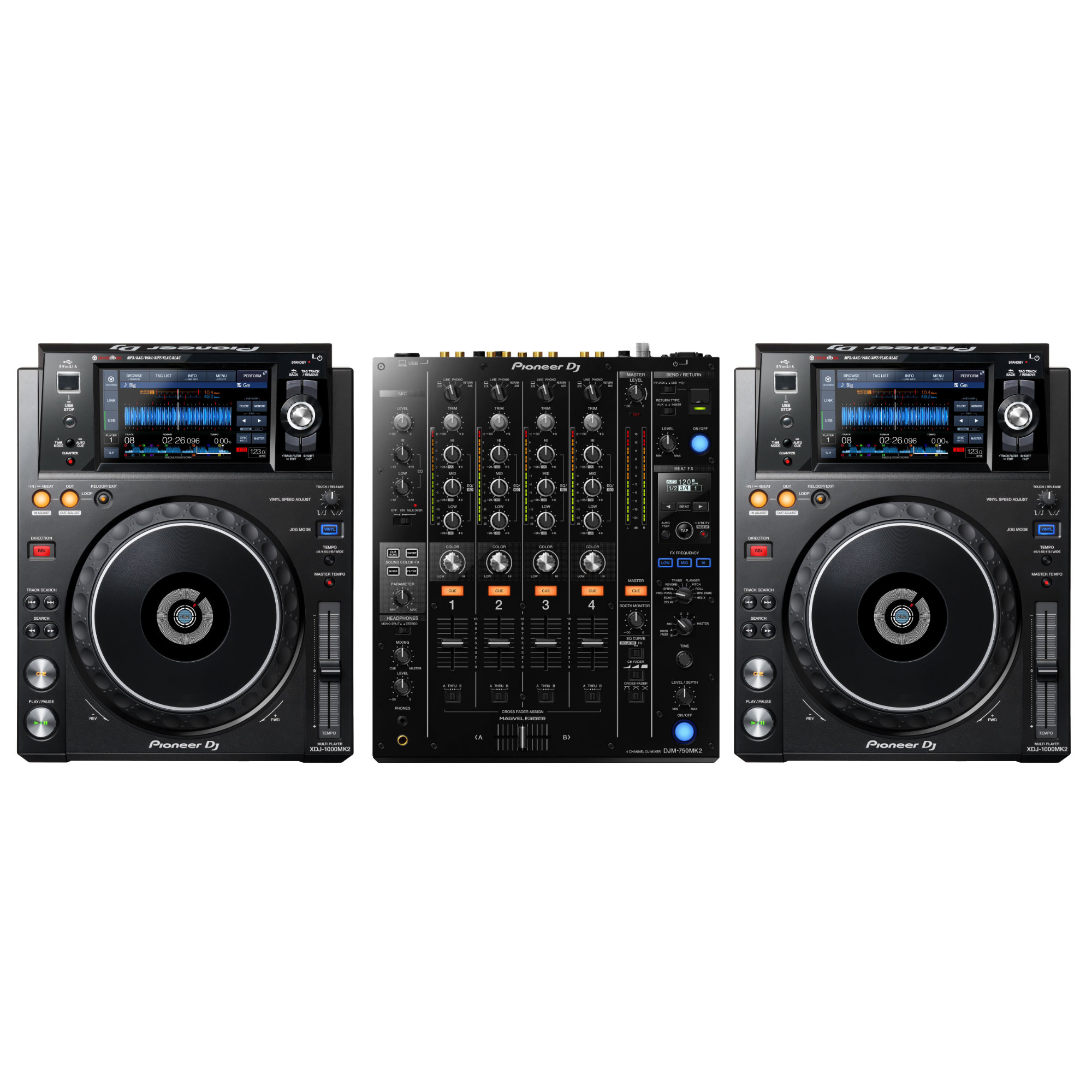 Pioneer DJ DJM-750MK2 / Pioneer DJ XDJ-1000MK2 Set