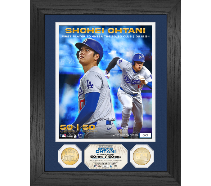 ドジャース 大谷翔平 50-50達成記念グッズが登場！|グッズ