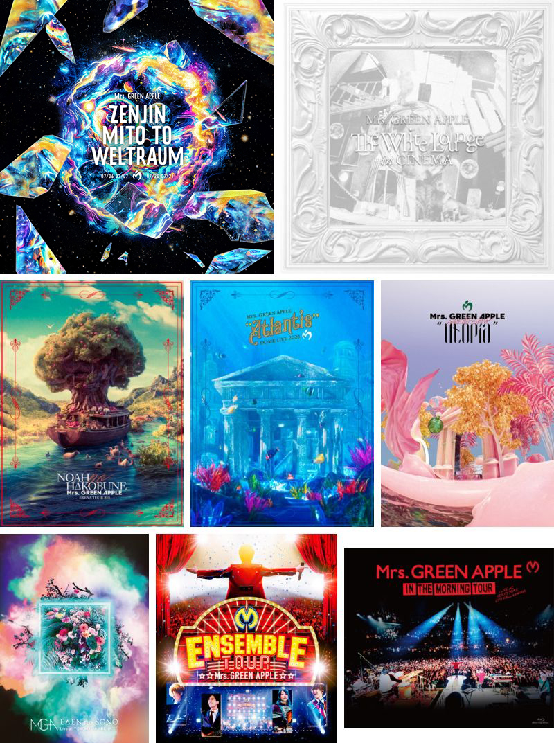 Mrs. GREEN APPLE Blu-ray & DVD 一覧