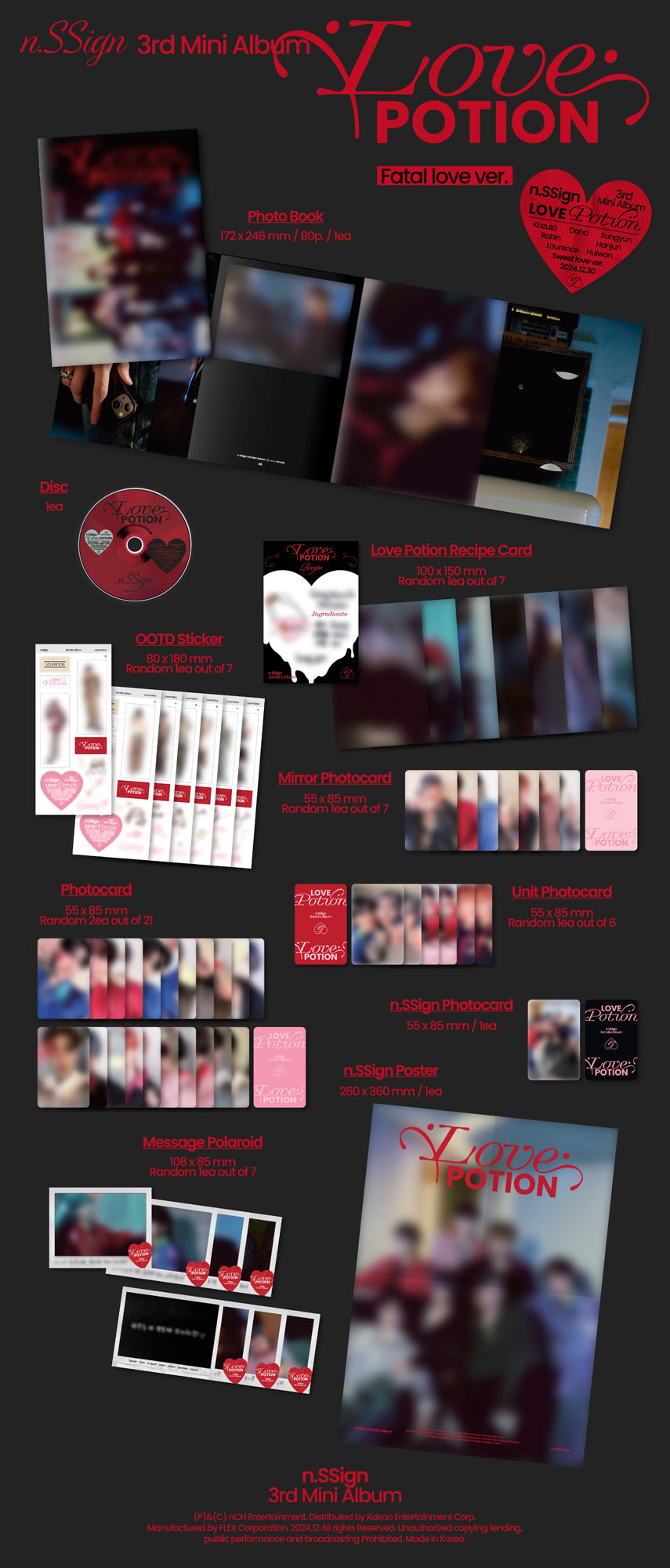 n.SSign 3rdミニアルバム 'Love Potion' @Loppi・HMV限定特典と