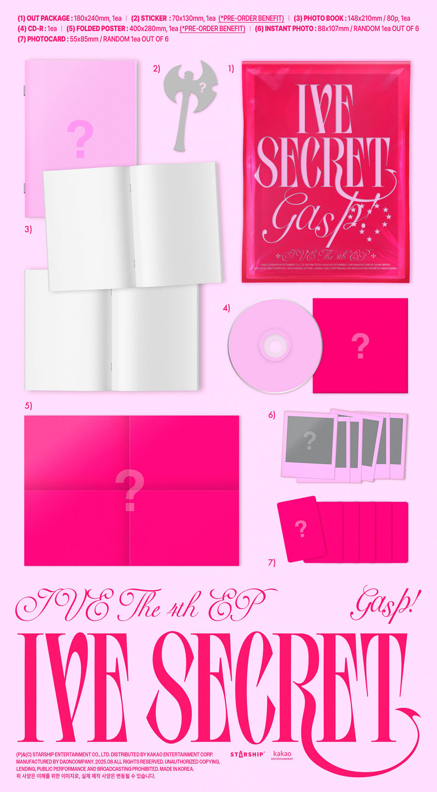 IVE THE 4th EP ＜IVE SECRET＞ HMV限定特典付きご予約受付開始|K-POP