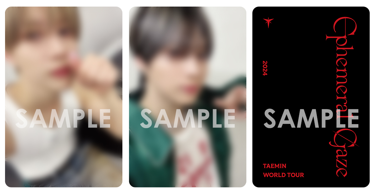 TAEMIN（テミン）ライブDVD『TAEMIN WORLD TOUR [Ephemeral Gaze] IN