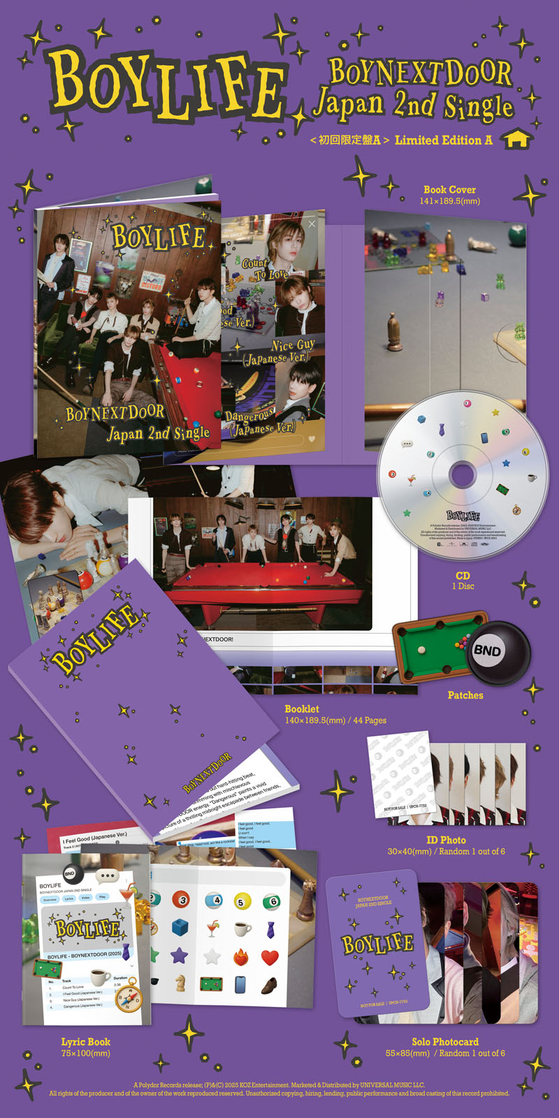 BOYNEXTDOOR 日本2ndシングル『BOYLIFE』2025年8月20日リリース