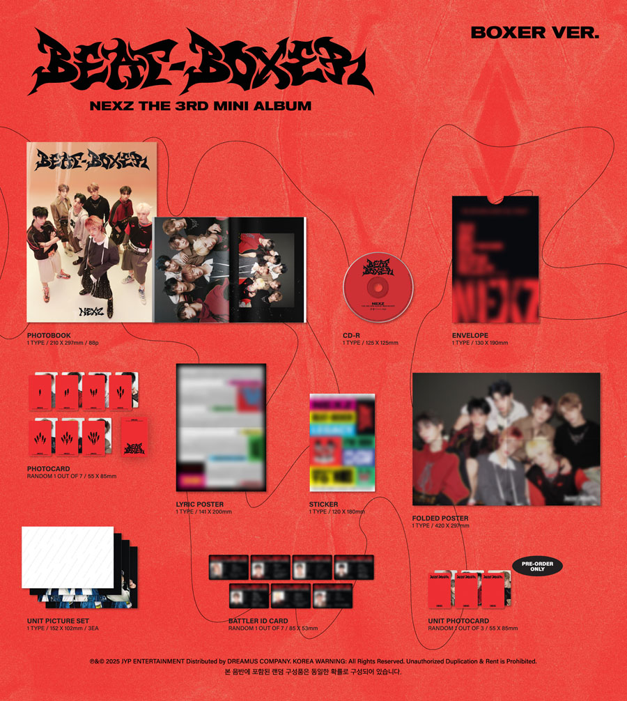 NEXZ The 3rd Mini Album 『Beat-Boxer』日本オリジナル特典付きでご