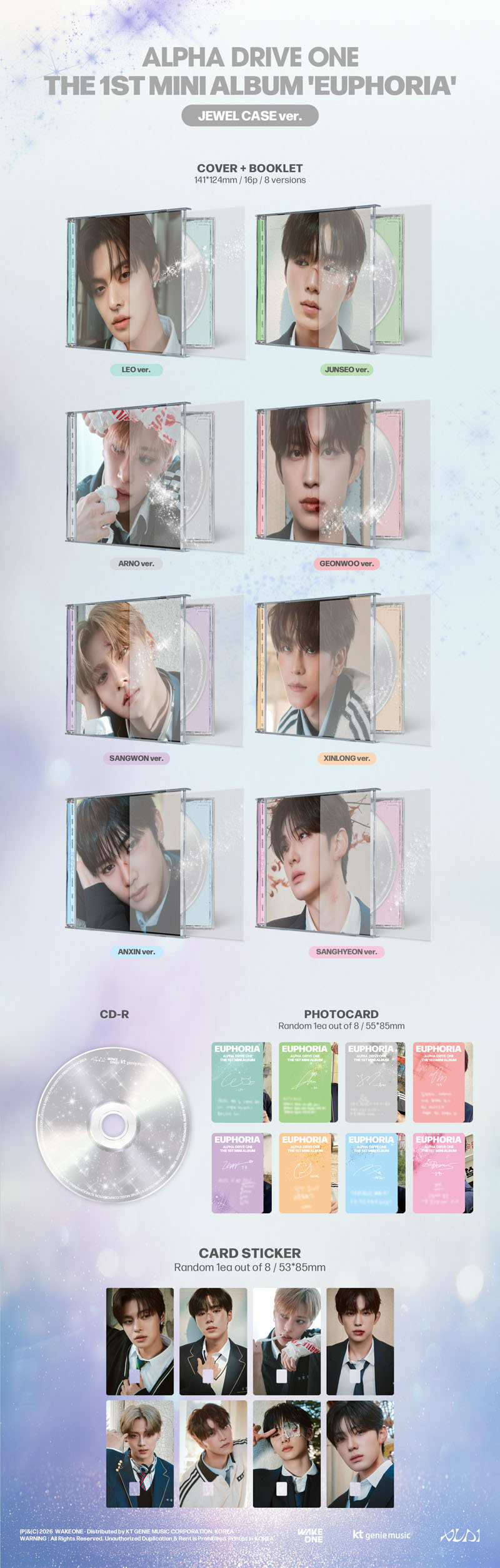 ALPHA DRIVE ONE THE 1ST MINI ALBUM 'EUPHORIA' 日本限定特典付きでご