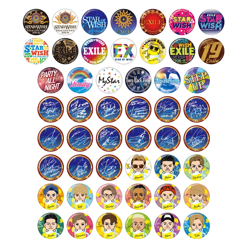 缶バッジ全50種（ブラインドパッケージ） STAR OF WISH : EXILE