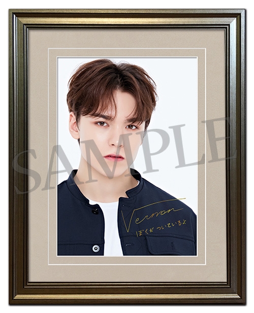 VERNON 額装写真（プリントサイン&オリジナルメッセージ入り
