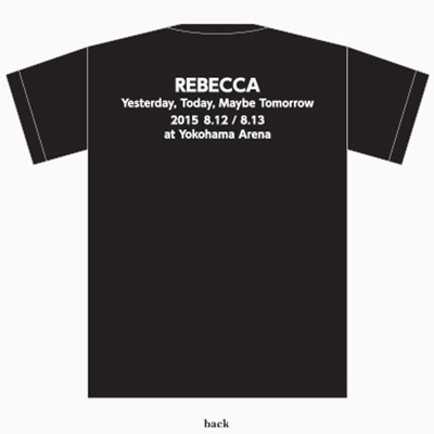 Tシャツ（ブラック）【S】/ REBECCA -Yesterday, Today, Maybe