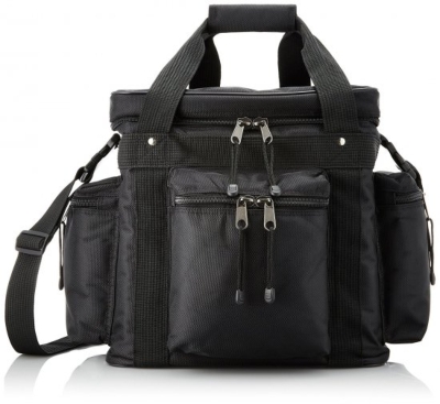 Discment レコードbag 12インチ 100枚+7インチ 90枚収納 / Black