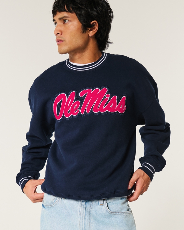 Men's Boxy Ole Miss Graphic Crew Sweatshirt | Men's Graphics Shop