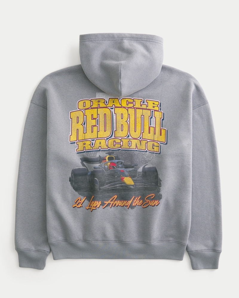 Men's Boxy Oracle Red Bull Racing Graphic Zip-Up Hoodie | Men's