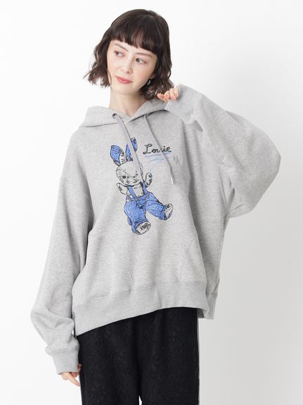 H.A.K×ナタリー・レテ コンパクト裏毛「Louie」フーディ（パーカー