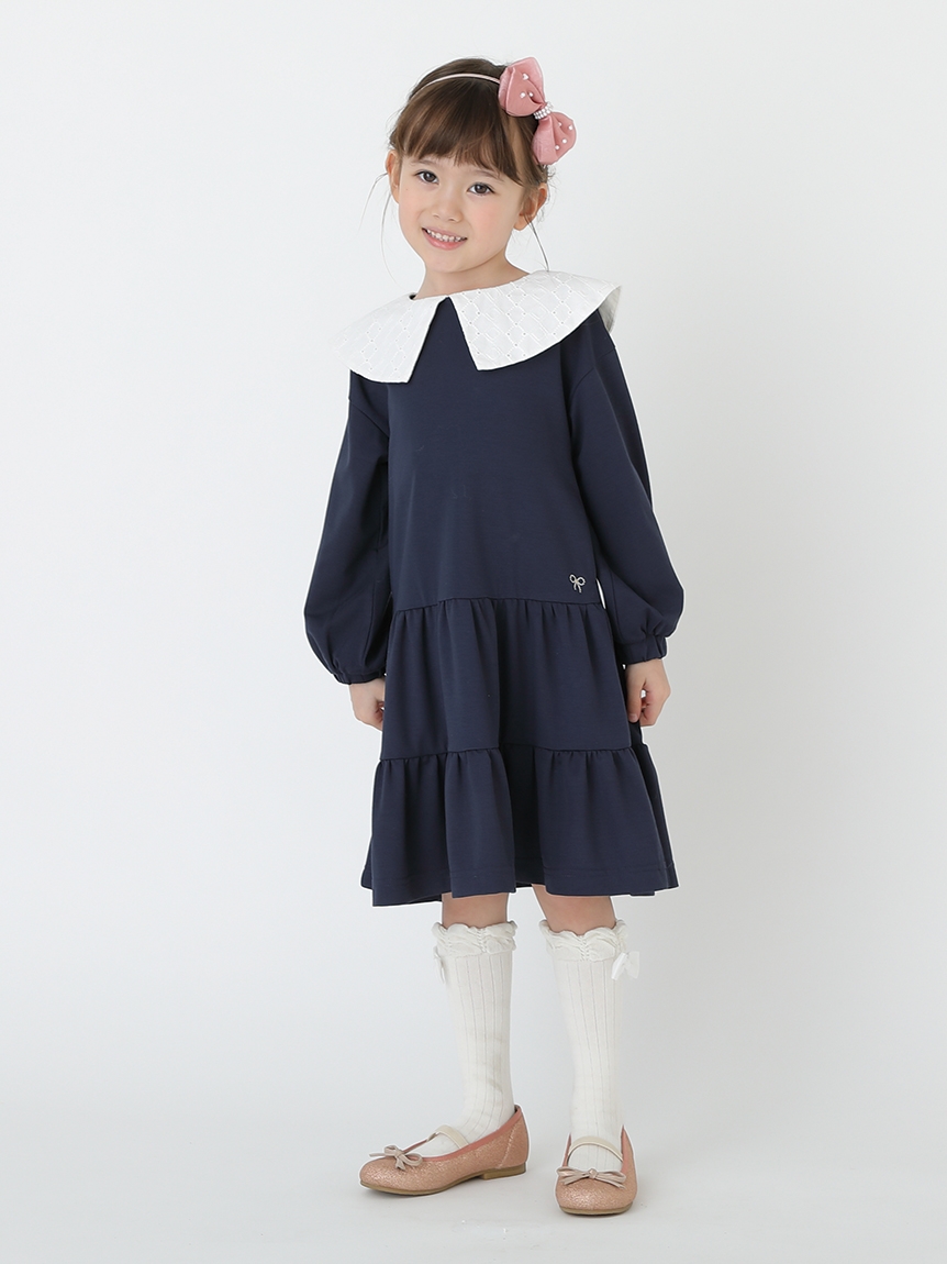 フォーマル対応]衿付きワンピース（カットワンピース）｜hakka kids