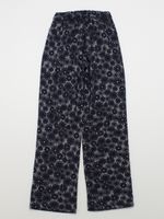 フラワージャカードワイドストレートパンツ（ストレートパンツ