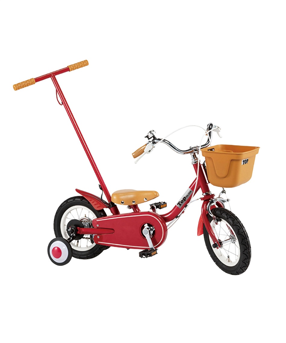 メーカー直送】 自転車 いきなり自転車 12インチ かじとり式 押し手棒