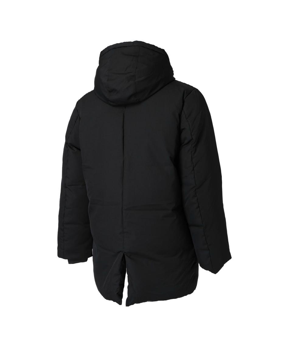 ダウンジャケット フードハーフダウンコート ブラック 633144