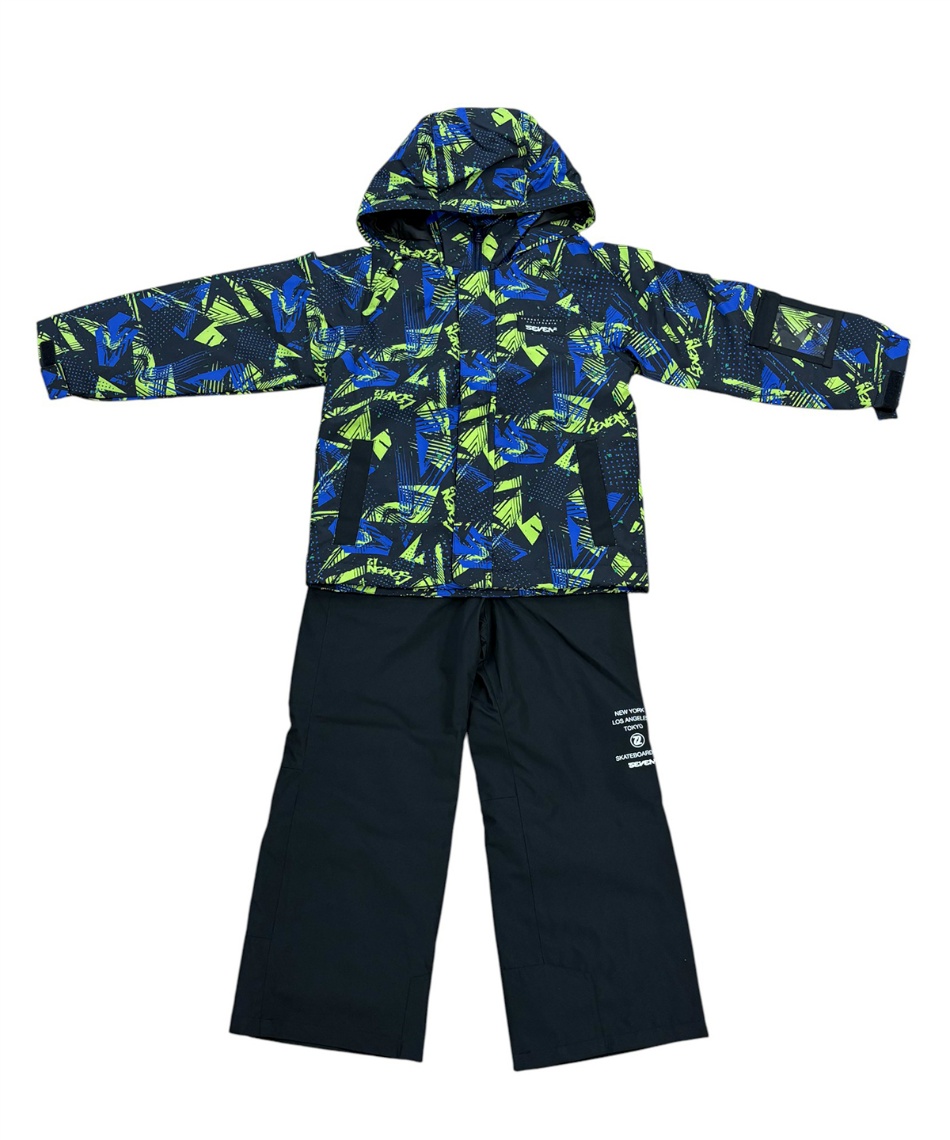 スキーウェア 上下セット 調整付き切替スノーウェア上下セット 144-130