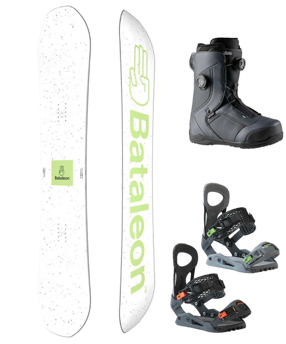バタレオン(BATALEON) スノーボード 3点セット ボード板+ビンディング+