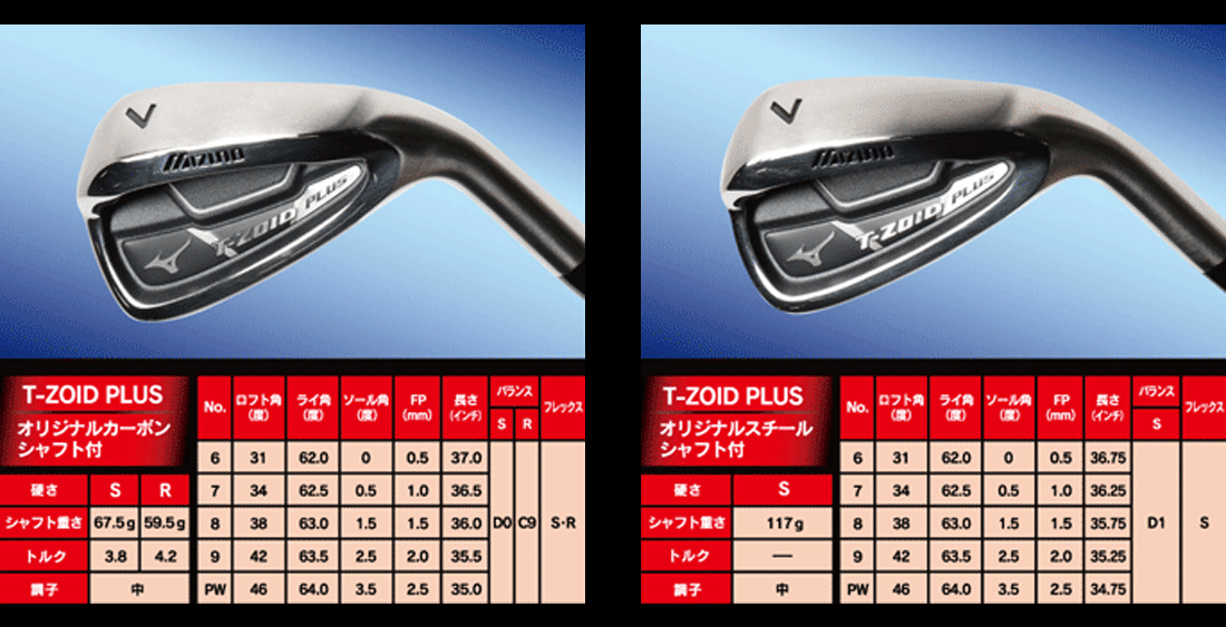 ゴルフクラブ アイアンセット 5本組 ティー・ゾイド プラス アイアン