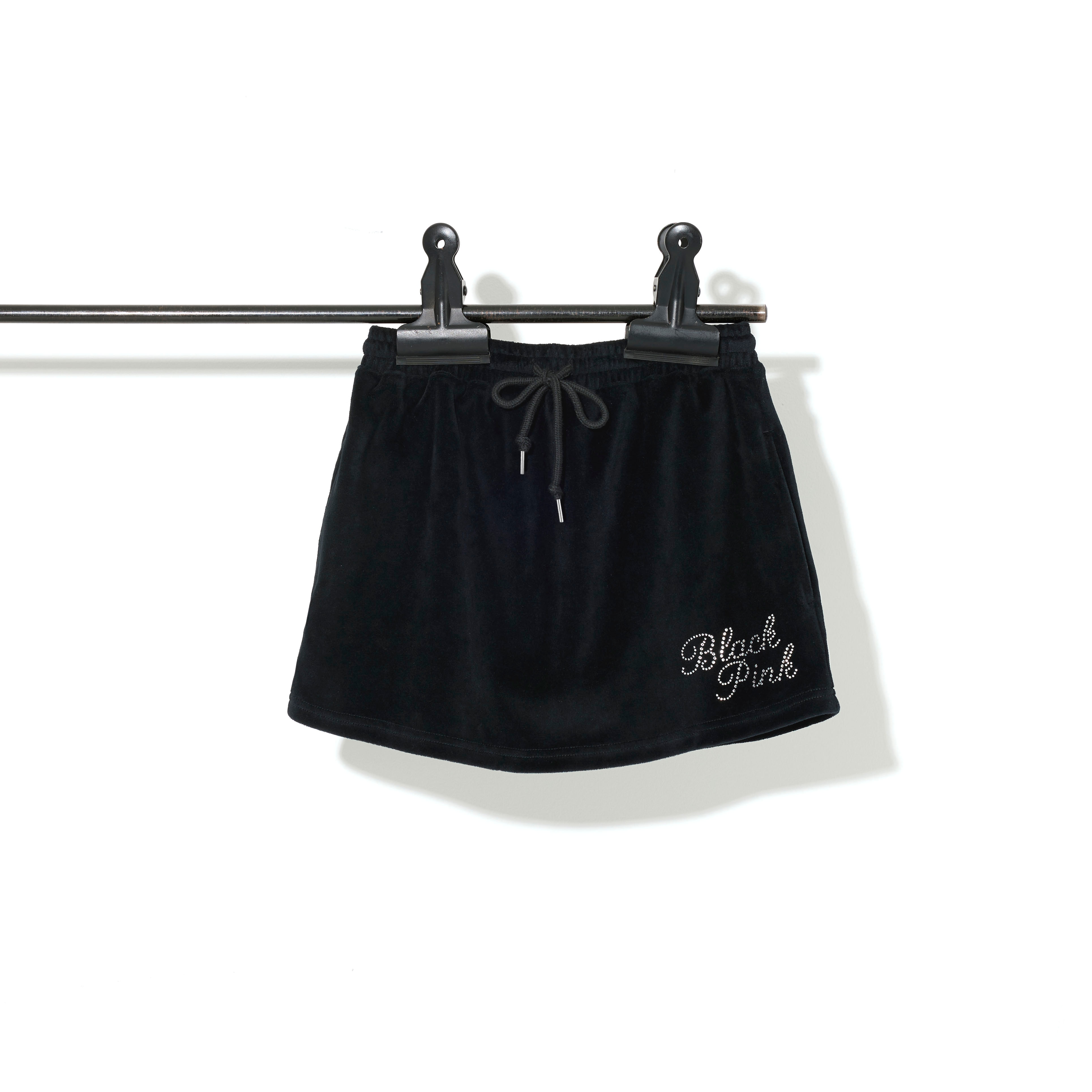 LIVE会場限定】ベロアミニスカート -RHINESTONE-（BLACK）