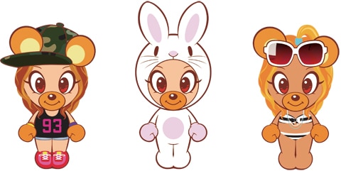 倖田クマのアミューズメント施設専用景品新たに夏バージョンが登場