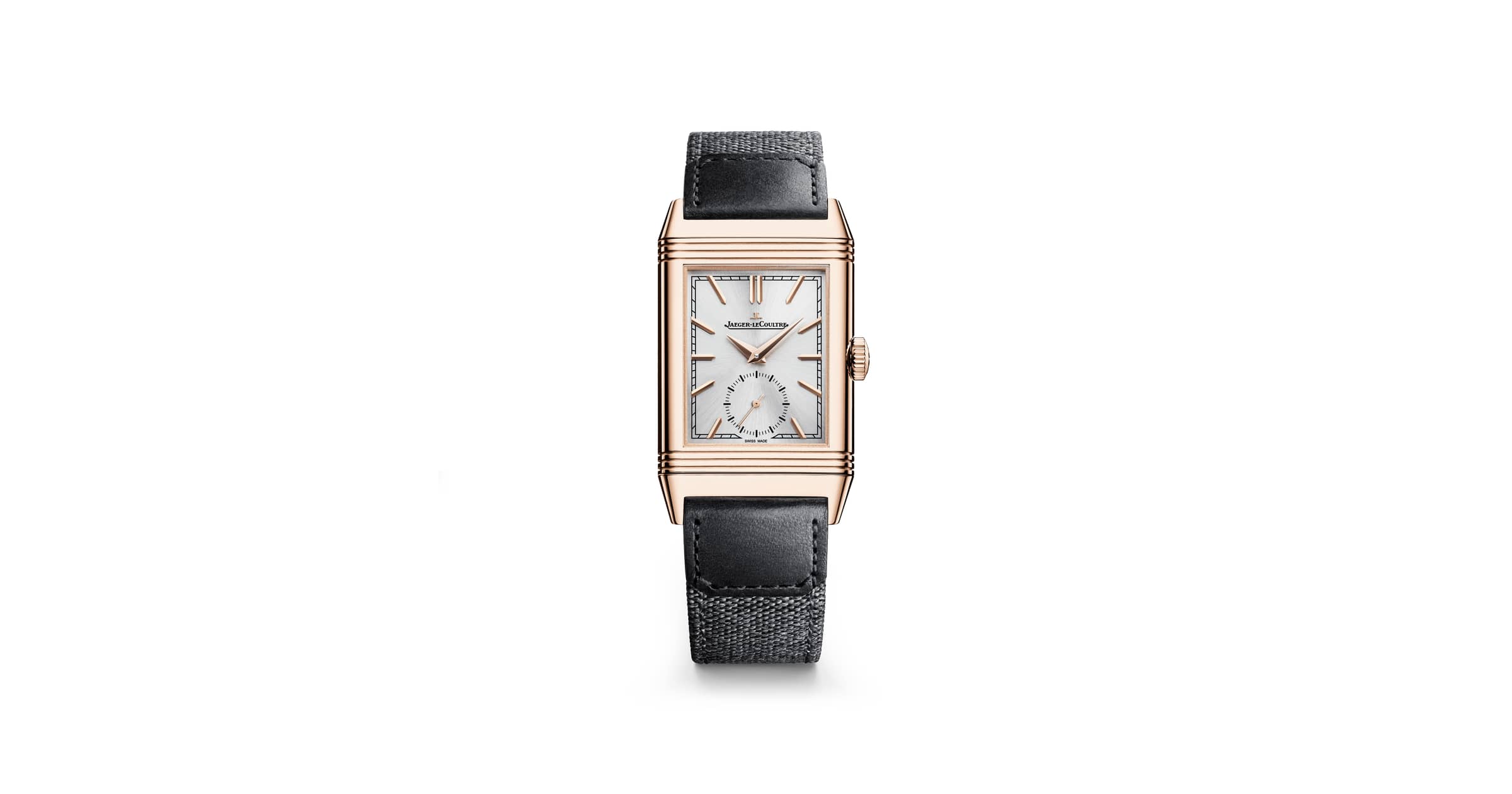 Rose Gold Men Watch Manual winding Reverso Tribute Small Seconds