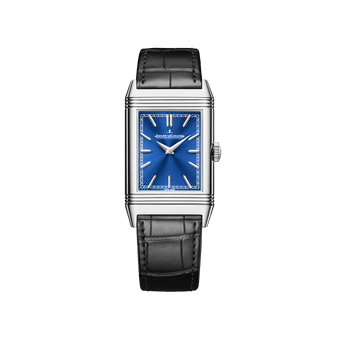 ホワイトゴールド製メンズウォッチ レベルソ・トリビュート・エナメル