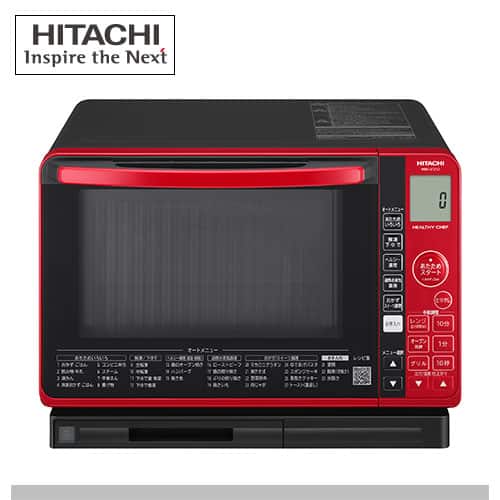日立 レンジ・トースター 【良品】スチームオーブンレンジ 23L レッド