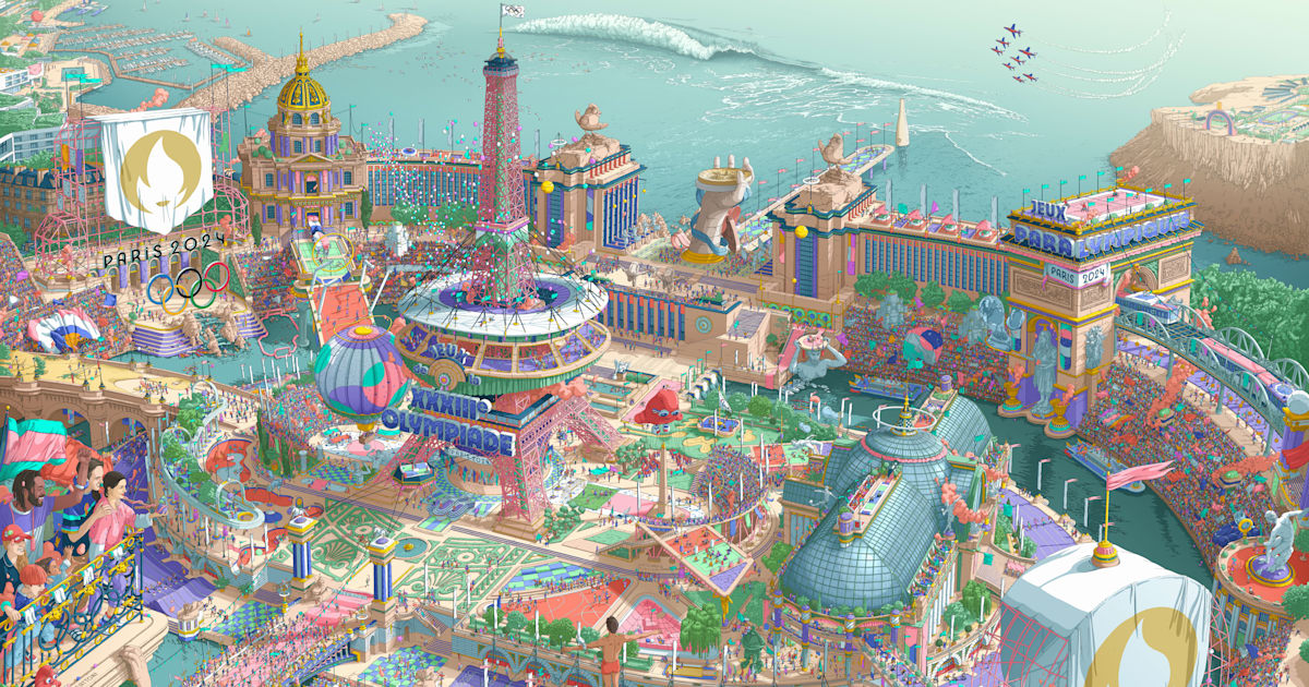 パリ2024 アイコニック・ポスター発表、ウーゴ・ガットーニがデザイン
