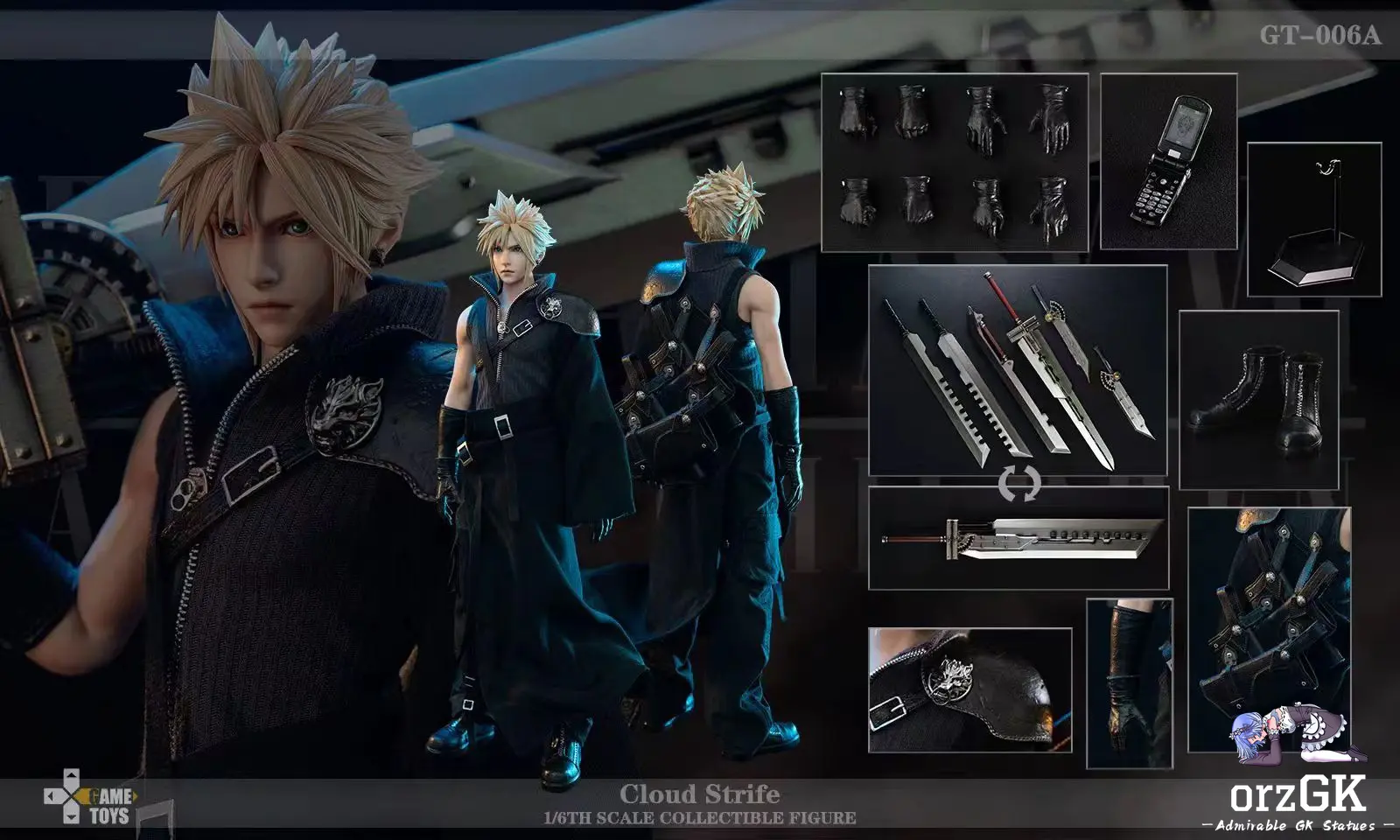 Gametoys studio - Final Fantasy 7 AC Cloud Strife GT-006A