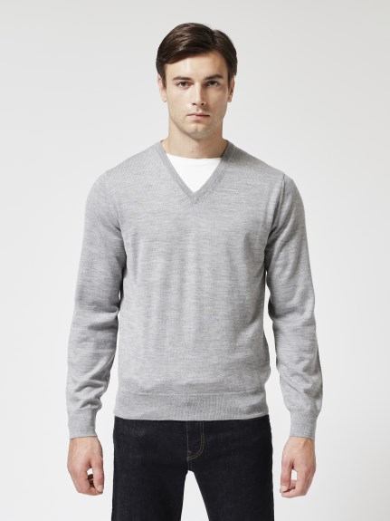 27ゲージ】ウールVネックニット（ニット）｜STRASBURGO OUTLET