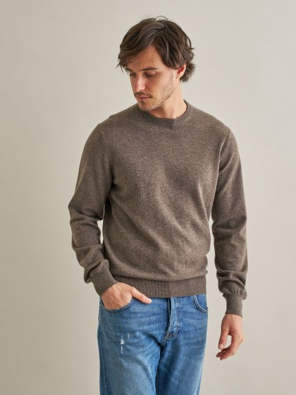 カシミヤクルーネックニット（ニット）｜STRASBURGO OUTLET