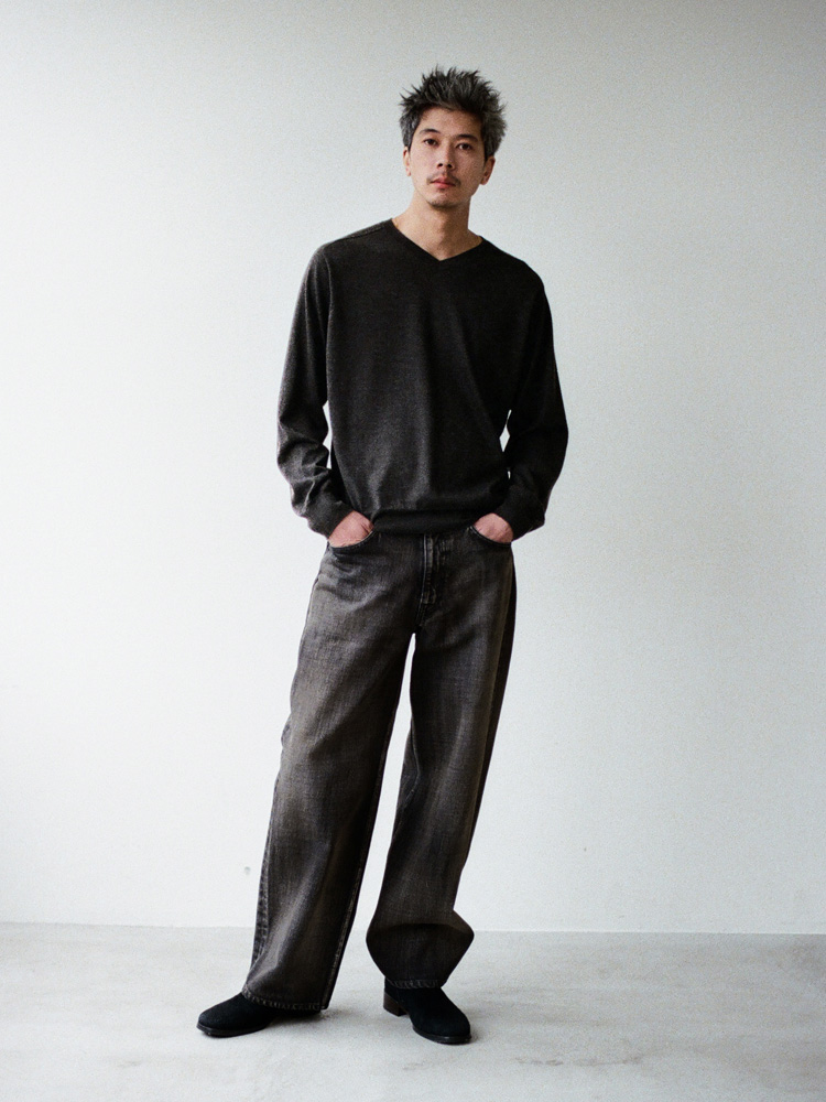 W/Si/Ca 18G V Neck Knit / 商品詳細ページ / LIDNM / Llife ONLINE