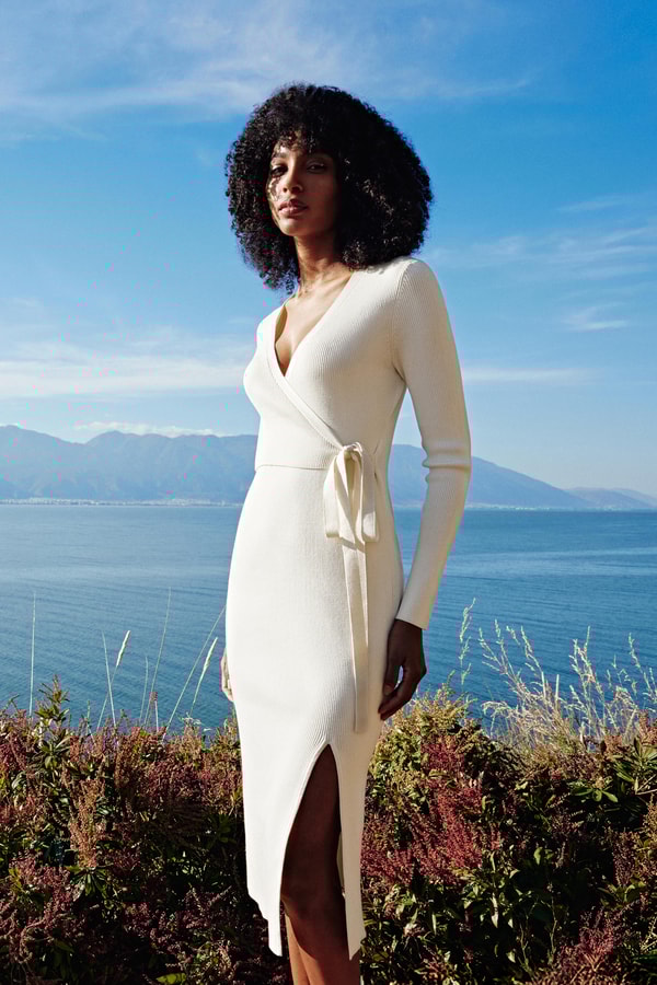 カジュアル シルクワンピース/エレガントなシルク宴会ドレス｜リリー