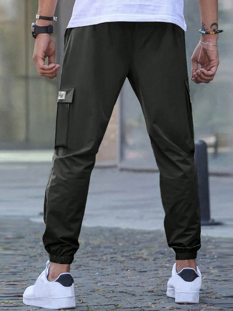 メンズ カーゴパンツ 屋外 ハイキング 多ポケット ユーティリティー 長