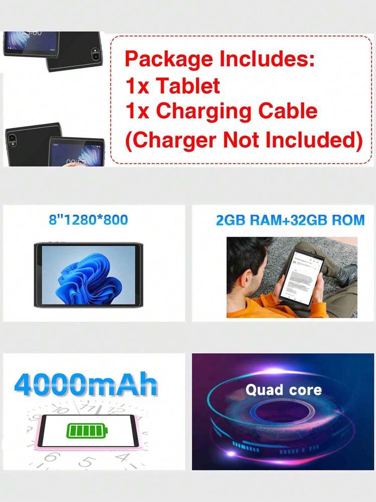 Coopers 8インチWiFiタブレットCP81 Android12/RK3326S 4コア 1.5GHz