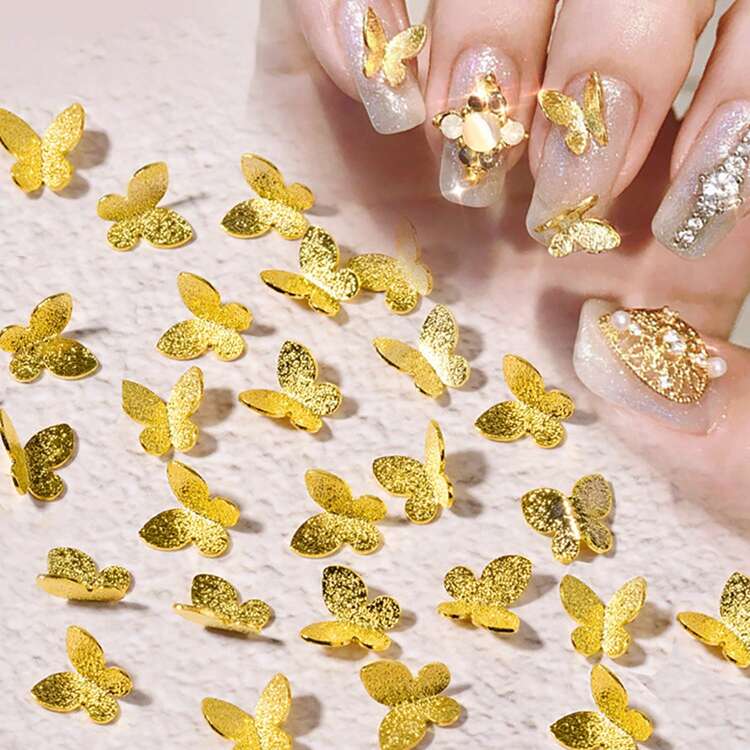 花信風 24色 極薄ネイルパーツ蝶 花信風 24色 極