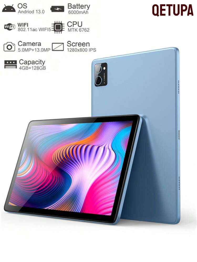 Qetupa 10.1インチ G16 Android 13 タブレットPC、4GB RAM、128GB ROM
