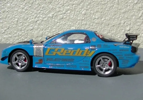 ホットワークス 1/24 D1GP マツダRX－7 RE雨宮 GReddy