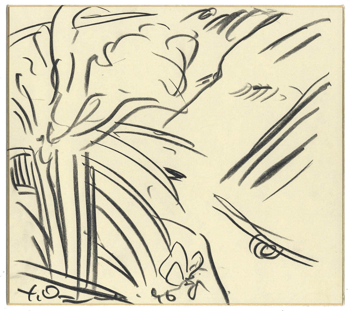 天野 天野 喜孝先生の直筆イラストサイン入り色紙 喜孝先生の直筆